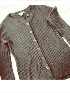 Button-Down Textured Cardigan NWOT